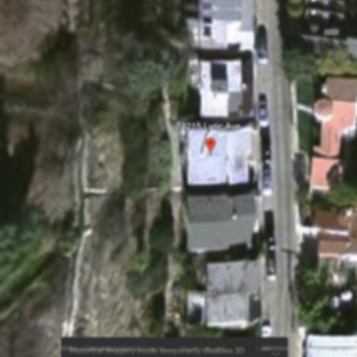 Satellite view of the hillside